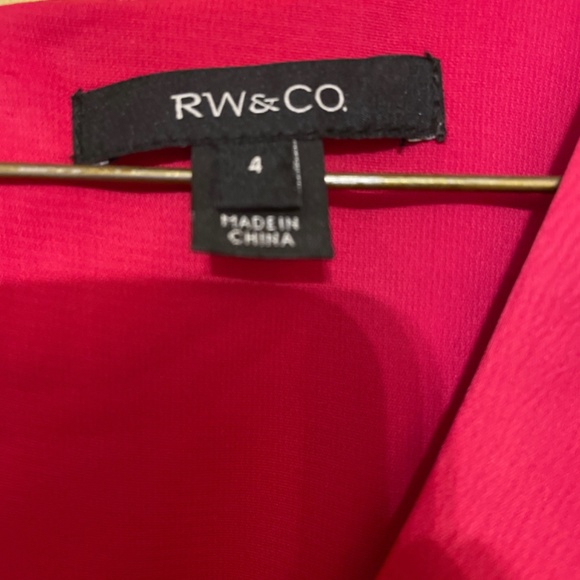 Satin Wrap V-neck Fit and Flare Cocktail Dress - Picture 5 of 6